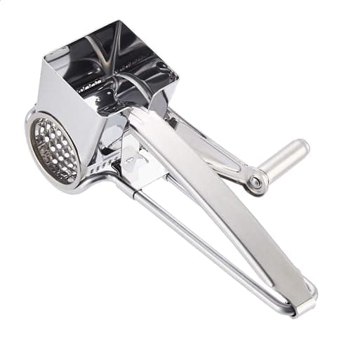 Amazon Basics Stainless Steel Rotary Cheese Grater (Previously AmazonCommercial brand)