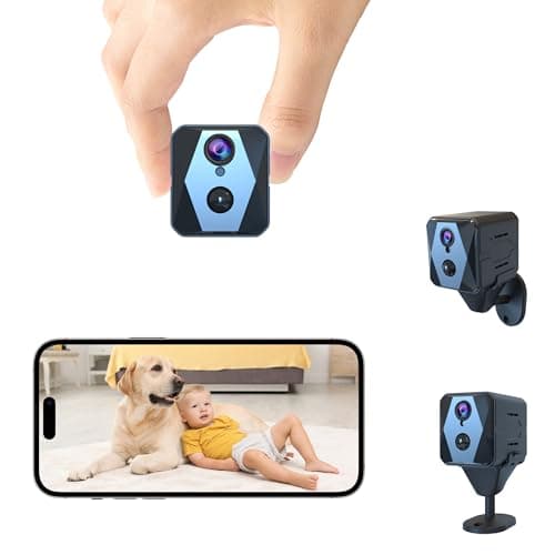 vebiliki 4K Spy Camera, Hidden Camera, WiFi Mini Cam, Durable Standby Time, Real-Time Recording, AI Motion Detection, Cloud & SD Storage, Auto Night Vision, Ideal Nanny Cam for Home Security