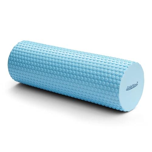 11.8 Inch Medium Density Foam Massage Roller - Light Blue Trigger Point Massage Roller for Deep Tissue Excercise, Massage and Recovery by GolgiStim