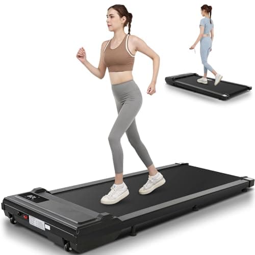 ANCHEER Under Desk Treadmills,3 in 1 Walking Pad for Home,2.5HP Treadmill 300lb Capacity,Compact Treadmill with Remote Control,LED Touch Screen,Running Electric Machine,Workout Equipment