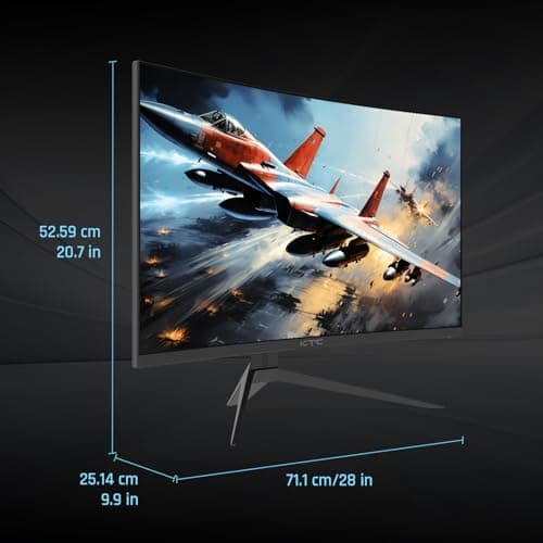KTC 32 inch 240Hz Curved Gaming Monitor 1500R 1080P 125% sRGB 1ms, Freesync/G-sync HDR10,HDMI/DP/USB Ports VESA,Tilt Adjustable,Xbox PS5 Switch,Black 6