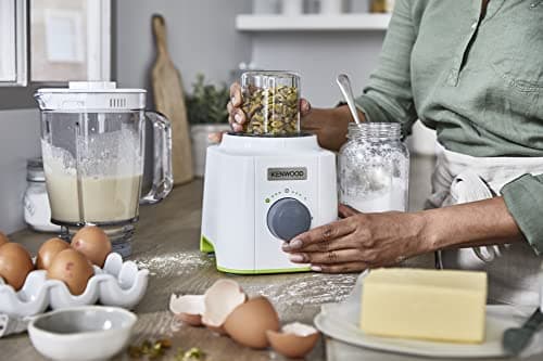 Kenwood BLP41.C0WH Blender, 2L jug with practical handle, steel blades, 3 speeds+pulse, including chopped accessory, non-slip feet, plastic, white and gray 7