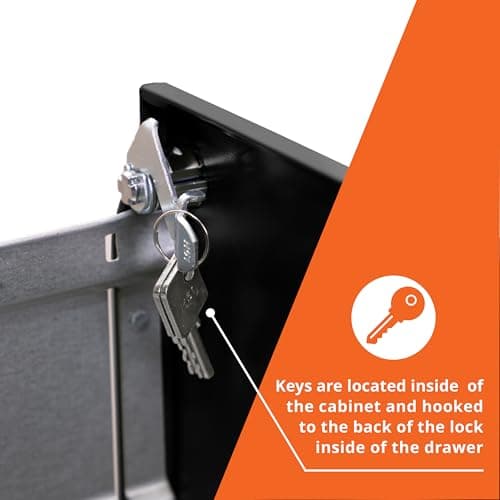 Lorell LYS SOHO Box/File/File 3-Drawer Mobile File Cabinet, Black 12