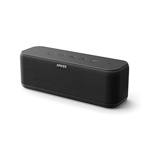 Anker Upgraded Soundcore Boost Bluetooth Speaker with Well-Balanced Sound, BassUp, 12H Playtime, USB-C, IPX7 Waterproof, Wireless Customizable EQ via App, Stereo Pairing, Portable Speaker for Music