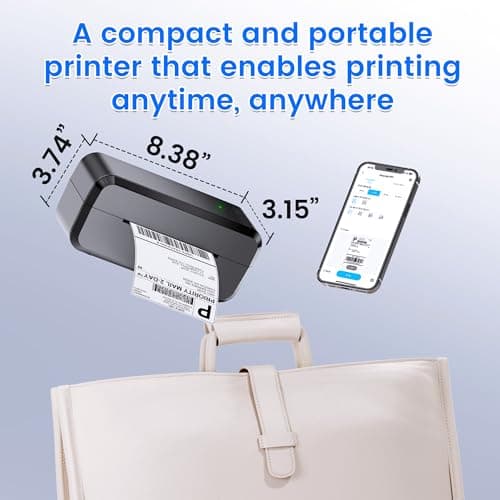 Bluetooth Thermal Shipping Label Printer, Wireless 4x6 Label Printer for Shipping Packages & Small Business, Compatible with Android, IOS, Windows and Mac, Widely Used for Ebay, Amazon, Shopify, Etsy 7
