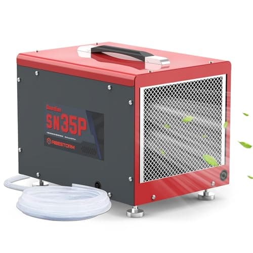 Abestorm Crawl Space Dehumidifiers with Pump and Hose, 70 PPD Compact Portable Commercial Dehumidifier Up to 1,000 sq. ft. Auto Defrost, Memory Starting Crawlspace dehumidifiers