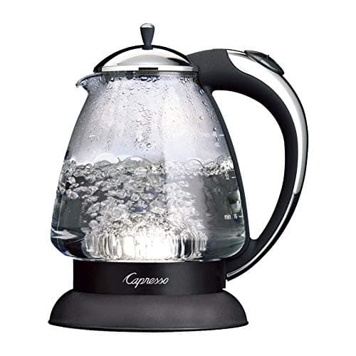 Capresso 259 Water Kettle, 10" x 8.25" x 6.25", Polished Chrome