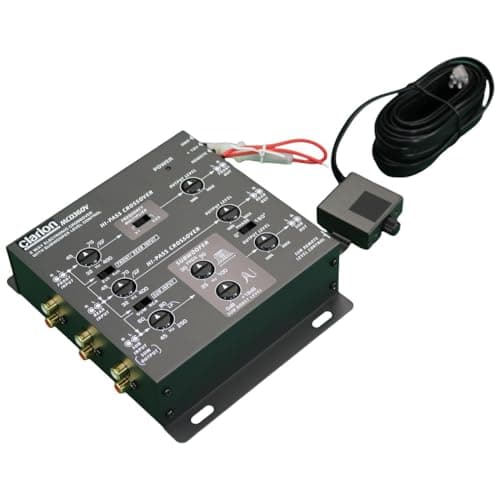 Clarion MCD360V 3-Way 6 Channel RCA Inputs Electronic Crossover with Remote Subwoofer Level Control Adjustable Level Output for Front Rear Subwoofer 10