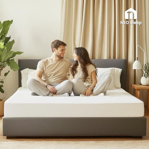 Neo Sleep 10 Inch Queen Cooling Gel Memory Foam Medium Firm Mattress Cool Sleep Pressure Relief CertiPUR-US Certified Foam, Mattress-in-a-Box Kids and Adults No Fiberglass (Queen, 10 in) 7