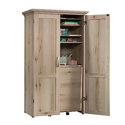 Sauder Miscellaneous Storage Craft & Sewing Armoire, Pacific Maple finish 6