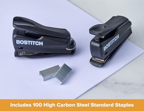 Bostitch Nano Mini Staplers, Black, 2-Pack (1830-2PK) 6