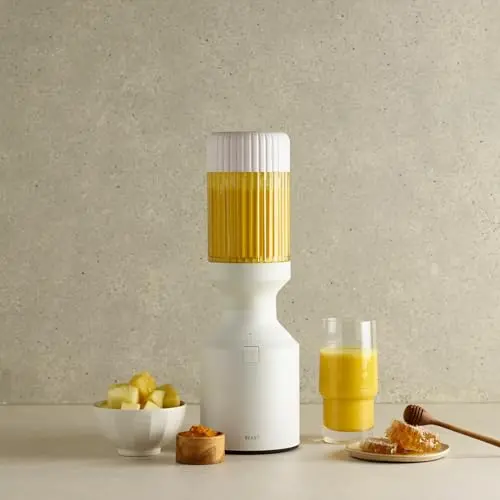 Beast Blender | Blend Smoothies and Shakes, Kitchen Countertop Design, 1000W | Take Blends To-Go with Reusable Straw Cap System (Cloud White) 9