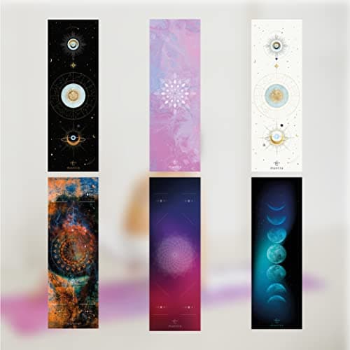 Mantra Yoga Travel PRO 1.5mm with Knee Pad & Bag - Foldable Fitness & Exercise Mat with Bag | Lightweight, Compact & Eco-Friendly | Non-Slip & Washable | For All Types of Yoga | 72" L x 24" W | 2.6 lbs 9