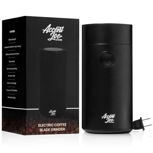 Coffee Grinder Electric - Quiet Stainless Steel Blade Coffee Bean Grinder And Spice Grinder - Great For Coffee Beans And Spices - Small Coffee Grinder Perfect For At Home Coffee Enthusiasts 8