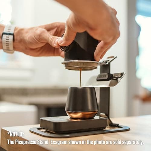 WACACO Picopresso Portable Espresso Maker Bundled with Protective Case, Pro-level Specialty Coffee Machine, Compatible Ultra-fine Grind, Manually Operated Travel Coffee Maker 7