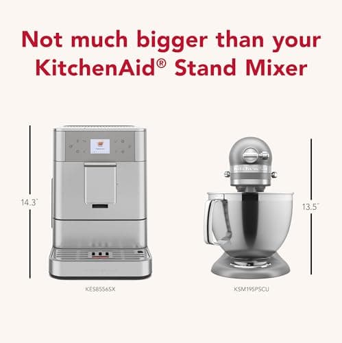 KitchenAid Fully Automatic Espresso Machine KF6, KES8556SX, Stainless Steel 8