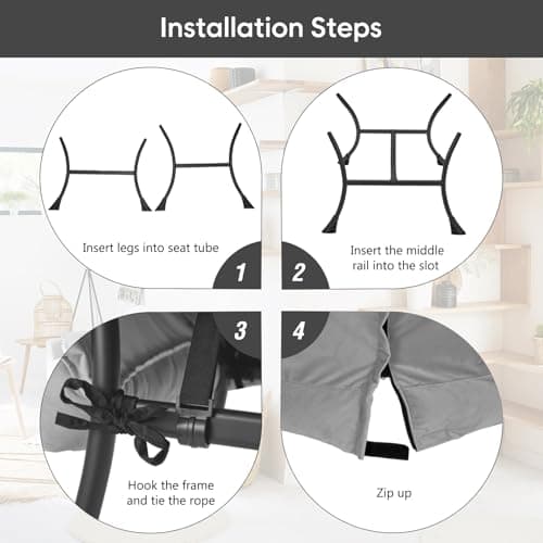 Congermom Lazy Chair with Folding Ottoman Modern Large Accent Chair,Contemporary Lounge Leisure Sofa Chair with Armrests Upholstered Sofa Armchair Reading Chair for Bedroom,Dorm&Office (Light Grey-f) 7