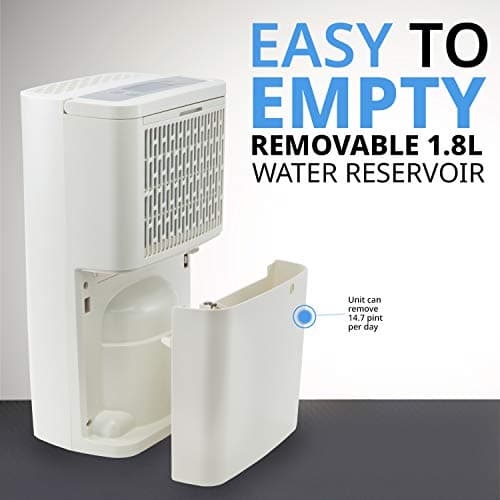 Ivation 14.7 Pint Compressor Dehumidifier – Small and Compact with Continuous Drain Hose for Smaller Spaces, Bathroom, Attic, Crawlspace and Closets - for Spaces Up to 320 Sq/Ft 9