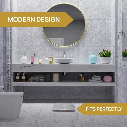 INEVIFIT Bathroom Scale, Highly Accurate Digital Bathroom Body Scale, Measures Weight up to 400 lbs. Includes Batteries 6