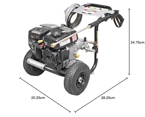 Simpson Cleaning 3100 PSI Gas Pressure Washer, 2.4 GPM Power Washer for Residential Use, Kohler SH270 Engine, 25-Foot MorFlex Hose, MegaShot, 49-State (MS60763) 14