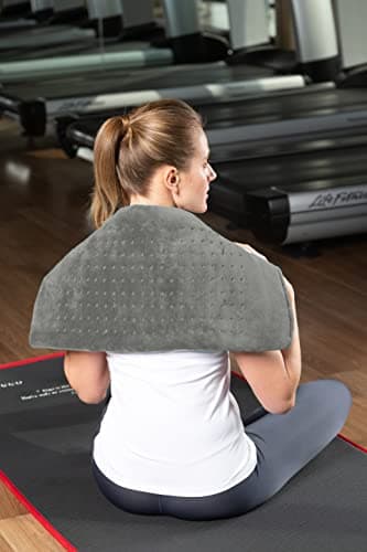 HubiCare Heating Pad for Back Pain Cramps Relief, Electric Heating Pad for Neck/Shoulder/Muscle Pain, Auto Off, Moist Heat Options, Machine Washable, Valentine Gifts for Women - XL (12" X 24") 7