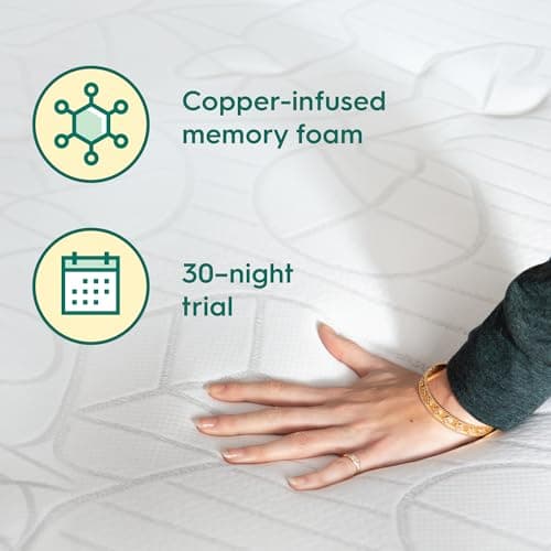 Sleepyhead Twin XL 3 Inch Premium Copper Mattress Topper – Copper-Infused Memory Foam Bed Topper – Soft and Comfortable Support, Cooling, Plush, Washable Cover, CertiPUR-US Certified (XL Twin 3") 6
