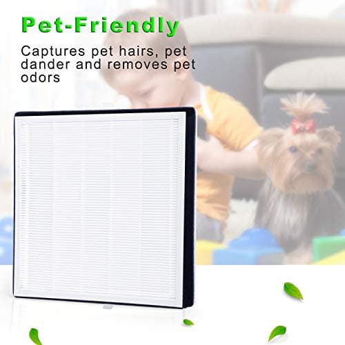 Flintar 2-Pack of Premium H13 Grade Replacement Filter Set, Compatible with RENPHO Air Purifier RP-AP001, RP-AP001S, and RP-AP002, Part # RP-AP001 5