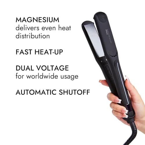 Ion Magnesium Flat Iron 1¼ inch, Heats to 450 °F for Fast, Sleek Styling 5