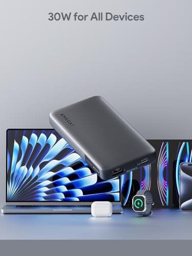 AMEGAT Portable Charger, 10000mAh 30W USB C Power Bank PD Fast Charging Slim Portable Phone Charger Battery Pack for Phone, MacBook, Laptops, Earbuds and More 4