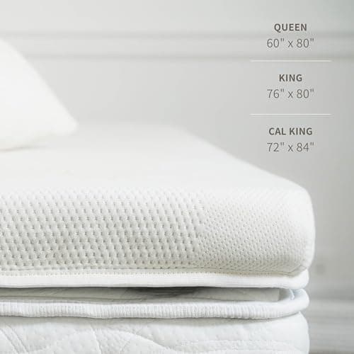 Saatva Graphite Memory Foam Mattress Topper - 3” Memory Foam Layer - Enhanced Comfort & Cooling - Cal King 5