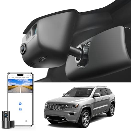Mangoal Front 4K & Rear 1080P Dash Cam Custom Fit Jeep Grand Cherokee 2016 2017 2018 2019 2020 2021 & WK 2022 (Model B),Check Model Carefully,Limited Trailhawk Overland, UHD 2160P Video,128GB Card