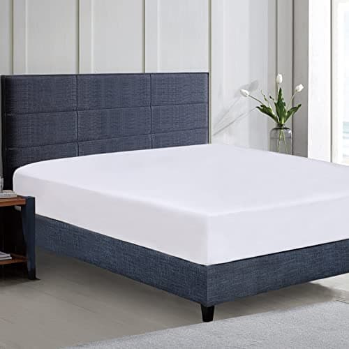 Mejoroom King Fitted Sheet Only - Bottom Sheets with All-Around Elastic - Super Soft and 16 inch Deep Pocket Bed Sheets - Easy Care, Fade and Wrinkle Resistant (1Piece,White)