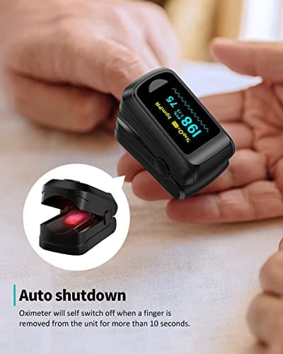 Pulse Oximeter Blood Oxygen Monitor Fingertip HealthTree Bluetooth Pulse Ox with Free APP, O2 Pulse Oximeter Finger and Heart Rate Monitor 6