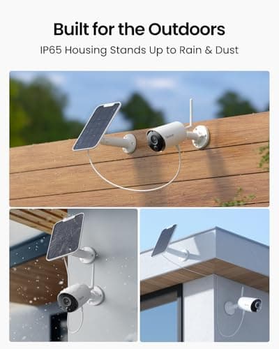 REOLINK Argus Eco+Solar Panel 2K 5MP Solar Security Camera Outdoor for Home Surveilance, Night Vision, Human/Car Smart Detection, 2.4G WiFi, No Subscription, Home Hub Compatible, Local Storage 7