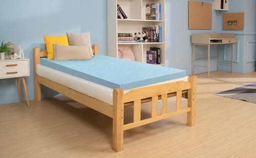 Twin Mattress Topper, Plush Gel Memory Foam, 3 inches, CertiPUR-US Certified