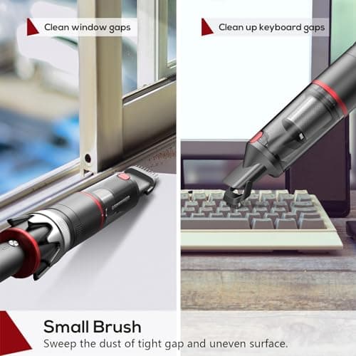 BSRCO Handheld Vacuum Cordless, Powerful Portable Vacuum for Car, Rechargeable Mini Cleaner 6