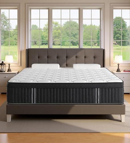 Huyamy Full Size Mattress,12 Inch Hybrid Full Mattress in a Box with Memory Foam & Individual Pocket Spring for Edge Support,Pressure Relief,Medium Firm. 6