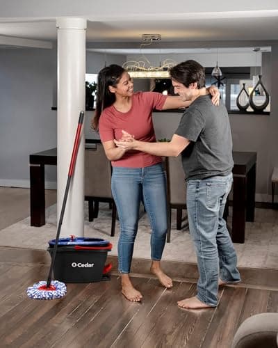 O-Cedar RinseClean Spin Mop & Bucket System | Clean with Water | Removes 99% of Bacteria 15