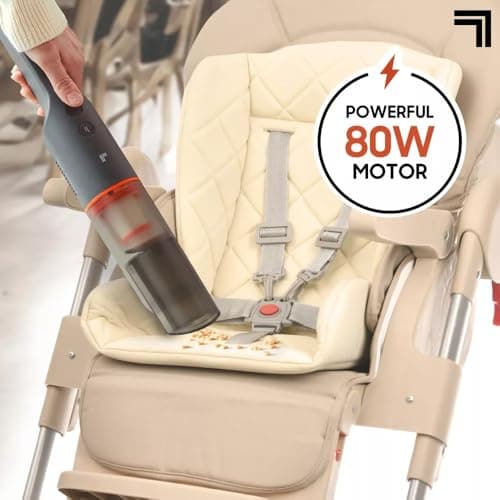 Sharper-Image Lightweight Handheld Vacuum Cordless, Portable Rechargeable Cleaner, Powerful Suction, 2-in-1 Upholstery & Crevice Tool, Compact Car Vacuum for Pet Hair, Home, Office 5