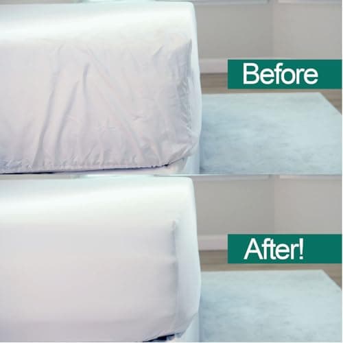 Bed Bunny Locking Fitted Bed Sheet, Stays On & Won’t Slip Off, Built-in StayFit Compression System Hugs Mattresses, AS SEEN ON TV, Wrinkle & Stain Resistant CopperSoft Fabric, Infused w/Copper 7