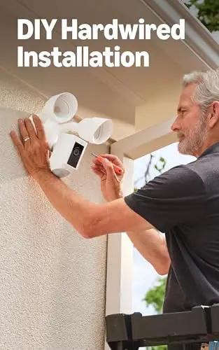 Ring Floodlight Cam Wired Plus (newest model), Outdoor home or business security with motion-activated 1080p HD video and floodlights, Black 5