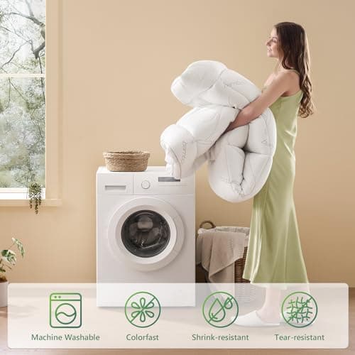 Queen Mattress Topper - Memory Foam Mattress Topper Queen Size, Dual Layer 4 Inch Mattres Pad with 2 Inch Gel Memory Foam, Deep Pocket Cooling Bed for Back Pain Relief 7