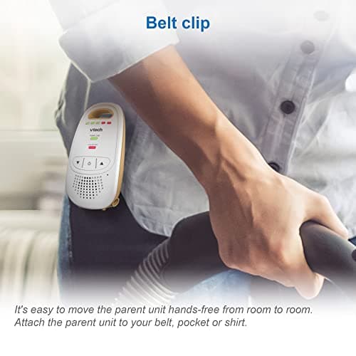 VTech DM1411 Audio Baby Monitor & Portable Soother Dual-Unit Rechargeable Battery, Long Range, Soft-Glow Night Light, Soothing Sounds & Lullabies, Digital Wireless Transmission, Sound Indicator 8