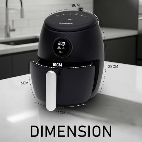 Belaco Air Fryer, 2.1Qt Digital Display, Rapid Air Circulation, Air Fryers, 60 Min Timer, Small Air Fryer, Adjustable Temperature, Dishwasher Safe Basket BEL-AF-02 6