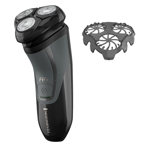 Remington R4 Style Series Rotary Shaver for Men, Flexing Technology and Sensitive Skin Comfort, Rechargeable Wet or Dry Electric Razor with Graphite Coating, Pop Up Trimmer, and Stubble Attachment 6