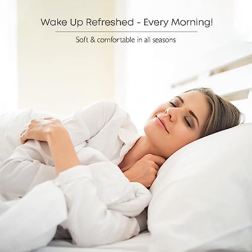 Linenwalas 100% Organic Percale Cotton Fitted Sheet Only, 16 Inches Deep Pocket Bottom Sheet, Oeko-Tex Certified, Snug-Fit, Cool and Crisp Strong Bed Sheets (White, King) 7