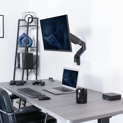 VIVO Single Monitor Counterbalance Wall Mount for 32 inch Screens up to 19.8 lbs, Full Motion, Max VESA 100x100, Black, MOUNT-V001G 7