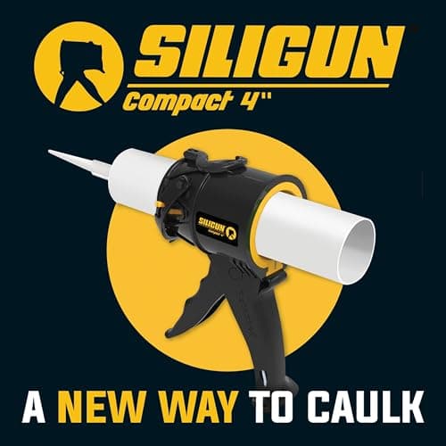 SILIGUN Caulking Gun - Anti Drip Extreme-Duty Caulking Gun - Patented New and Innovative Design - Lightweight ABS Frame - for the Smallest to the Largest Jobs 7