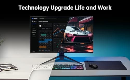 KTC 32 inch Curved Gaming Monitor, 180Hz 1ms MPRT, 2K 1440P 144Hz Monitor, 1500R HVA Display, FreeSync Premium, HDR, 120% sRGB, DisplayPort/HDMI/USB, Vesa Support 3.9x3.9'', PC Moniter for Gamers 7