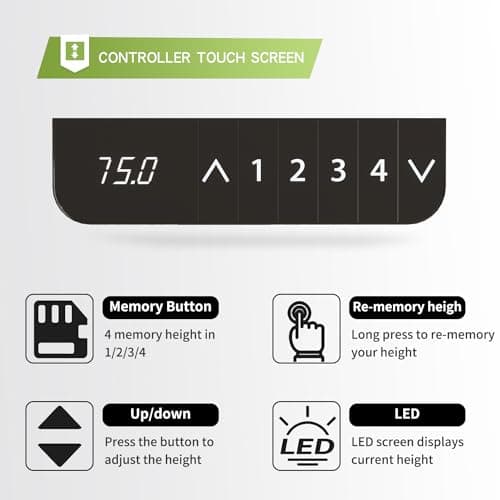 Radlove Dual Motors Height Adjustable 59'' L Shaped Electric Standing Desk with Curved Design Stand Up Table 4 Memory Keys, Computer Desk with Splice Board Home Office Desk, Brown Top + Black Frame 7
